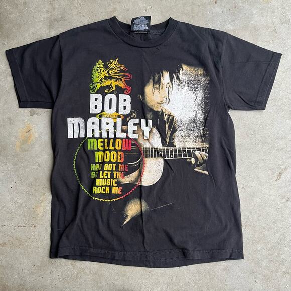 Vintage y2k 2000s zion bob marley graphic band tee women's s t-shirt reggae - Picture 1 of 8